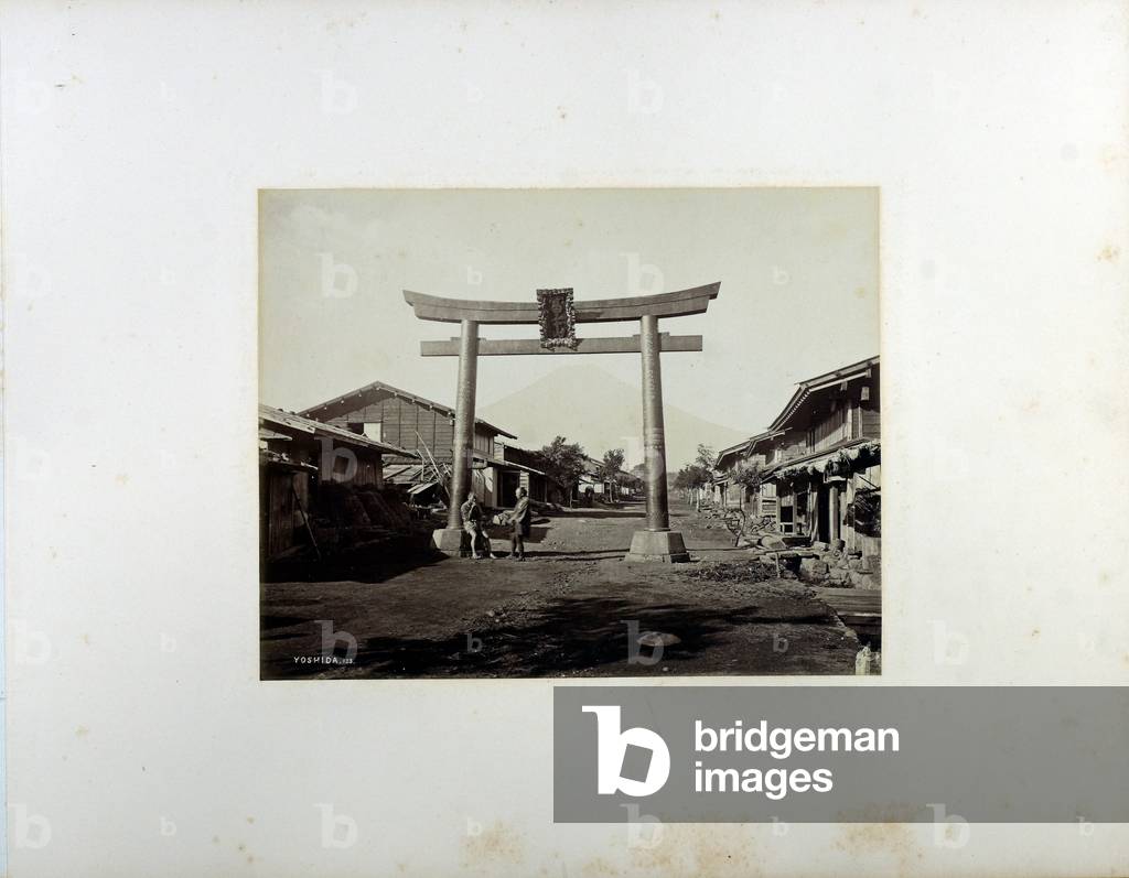 Bild von Fotografie "Fusiyama aus Yoshida" von Baron Raimund von Stillfried
