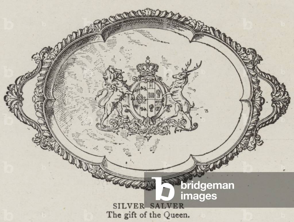 "Silbersalver (Gravur)" von English School