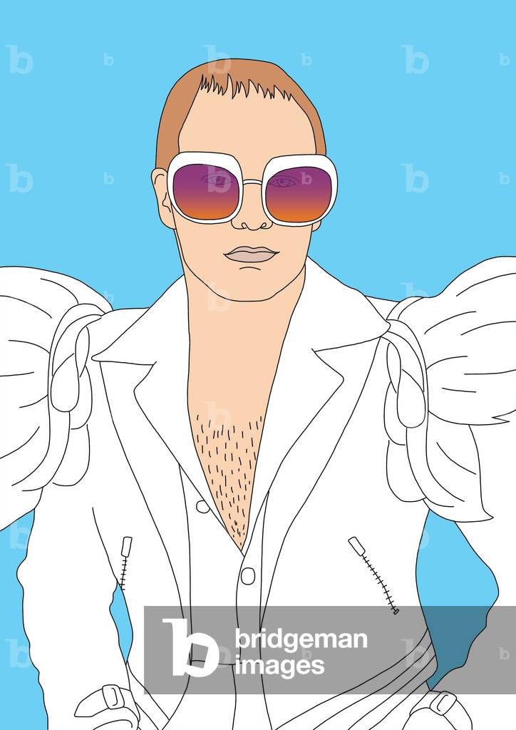 "Elton John" 2021 von Claire Huntley