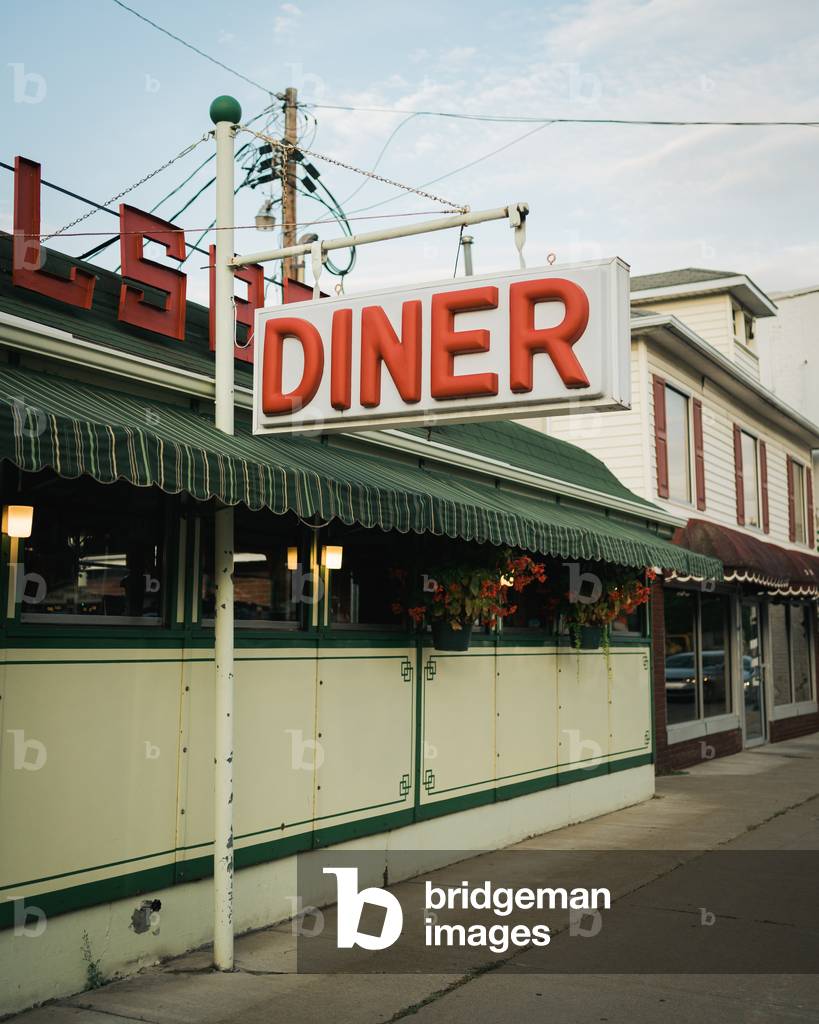 Wellsboro Diner Vintage-Schild, Wellsboro, Pennsylvania, USA (Foto)
