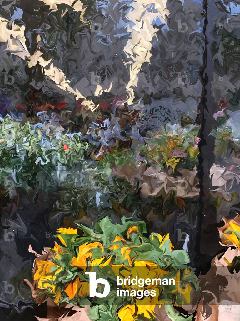 Image of Sunflowers, 2018, (dye sublimation on aluminum panel) by Cruz