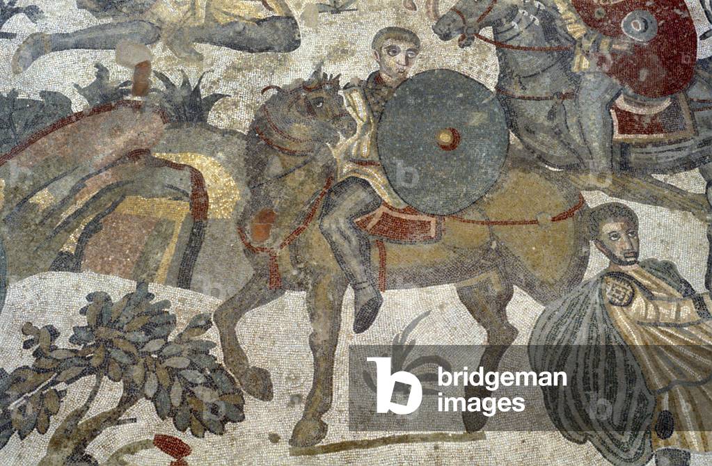 Rider at a hunt in Africa, c.300 (mosaic)