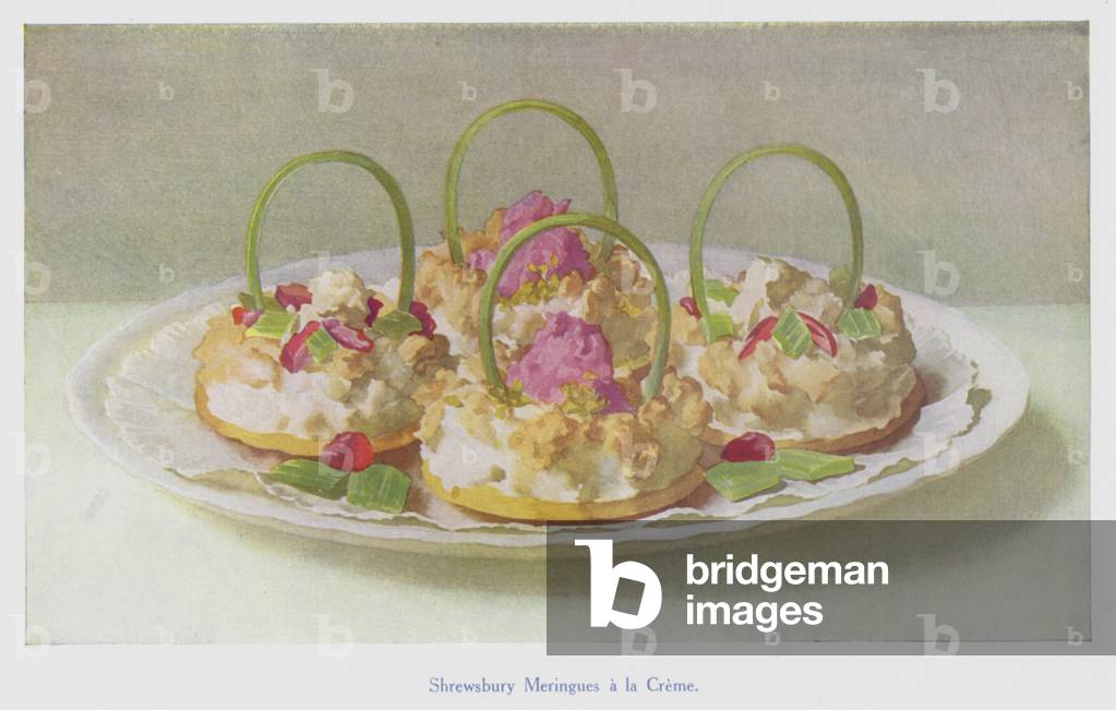 "Shrewsbury Meringues a la Creme (colore lito)" di English School