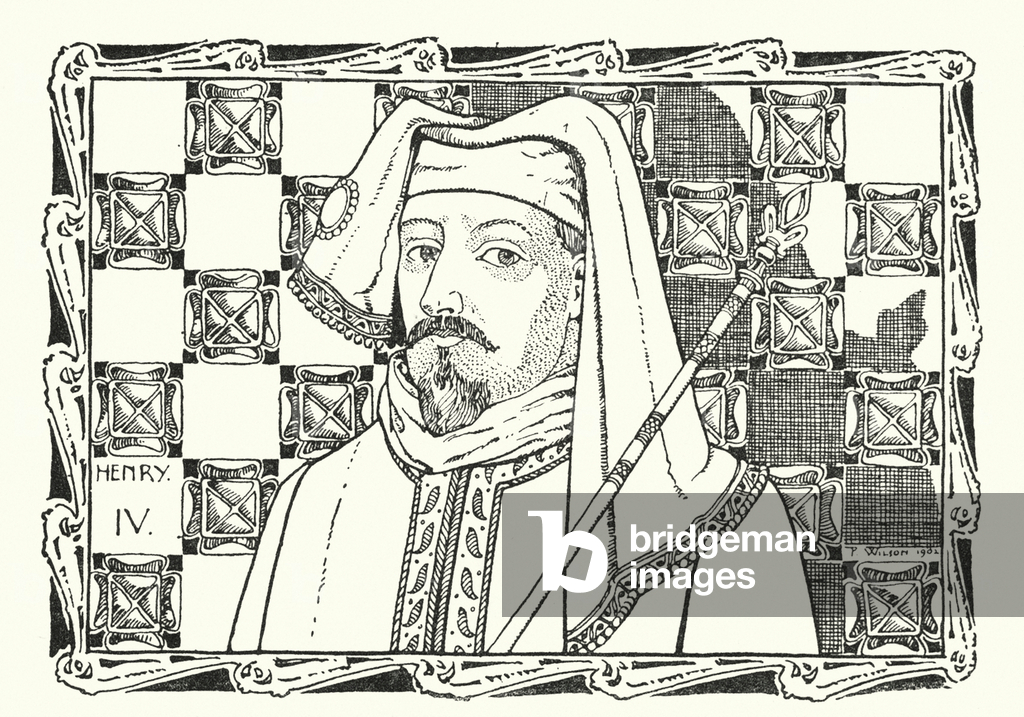 Bild von Druck "König Heinrich IV. (Litho)" 1901 von Patten Wilson