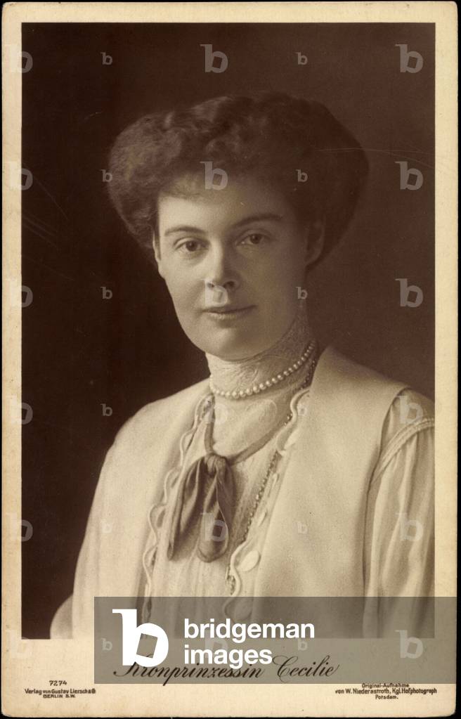 Immagine di Fotografia "Foto ritratto della Principessa ereditaria Cecilie" di German Photographer