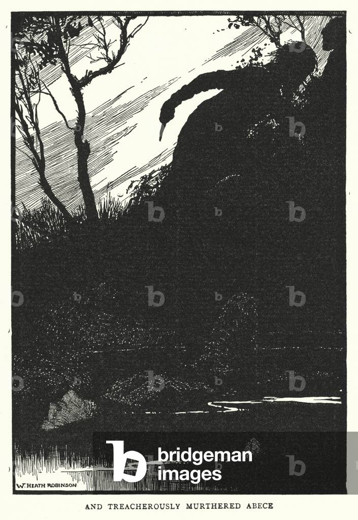 und verräterisch ermordet Abece (Litho)