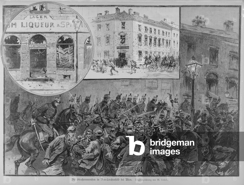 Image de Estampe représentant Vienne 16 1890 par Moritz Ledeli