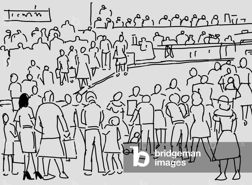 Check in time crowd, 2007 (computer graphics)