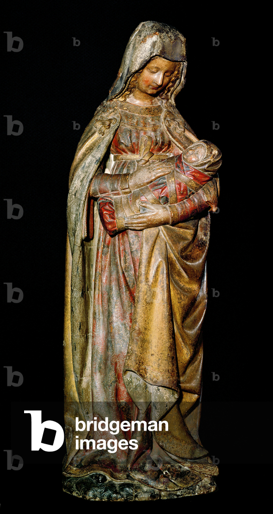 La Vergine di Autun, Borgogna... (pietra calcarea)