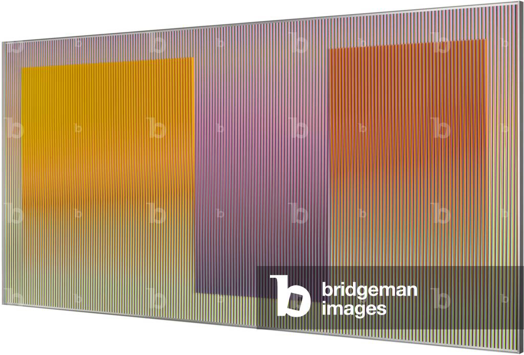 Physichromie 1830 (vista laterale sinistra), 2013 (cromografia su inserti in alluminio e plastica)