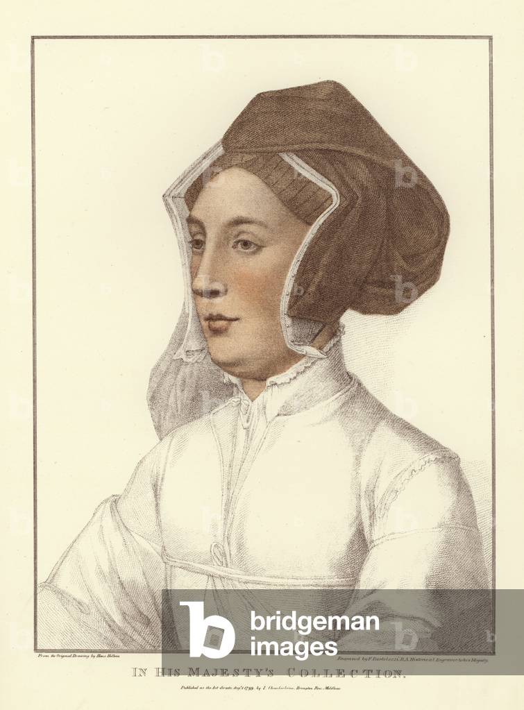 "Anonimo donna (acquatinta)" di Hans Holbein the Younger