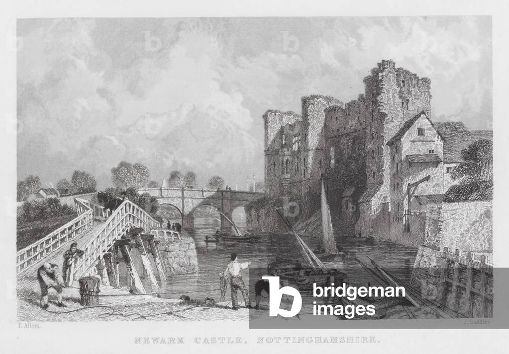 "Newark Castle" von Thomas Allom