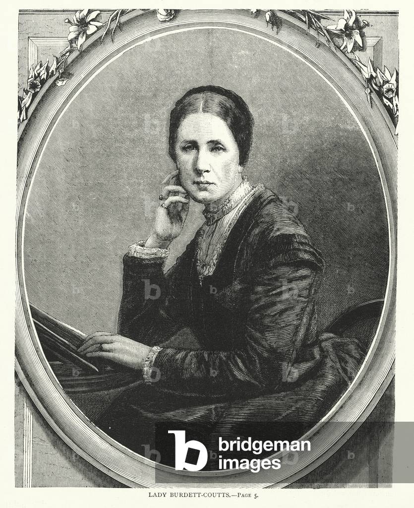 Bild von Gravur "Lady Burdett-Coutts (Gravur)" von English School