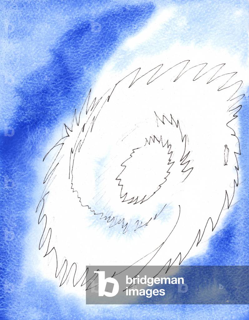 La feroce purezza della Divinità può essere raffigurata come lo splendore ardente di una tripla ruota di fuoco