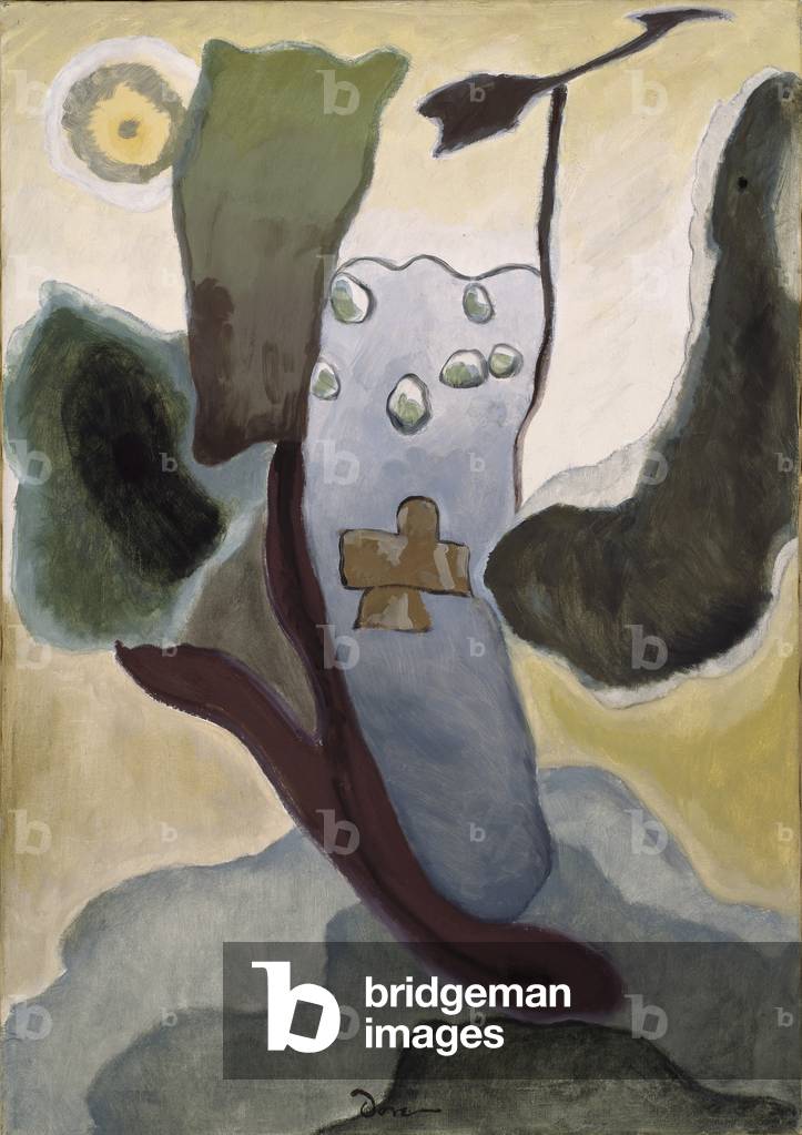 Kreuz und Wetter Vane, 1935 (öl auf leinwand)