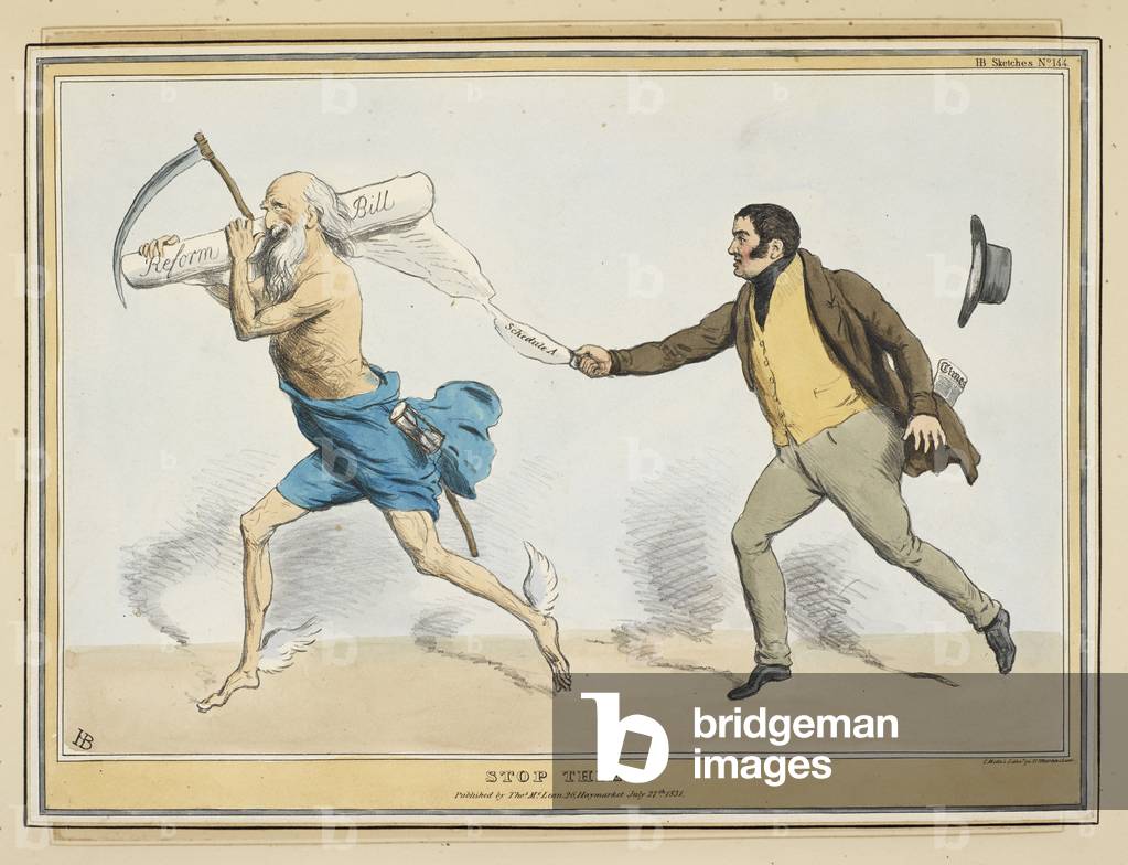 'Stop thief'. 1. Time. 2. Lord Althorpe.