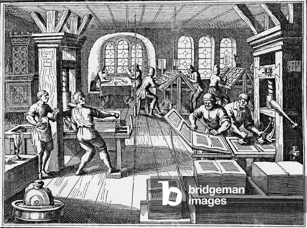 All'interno di un negozio di stampanti