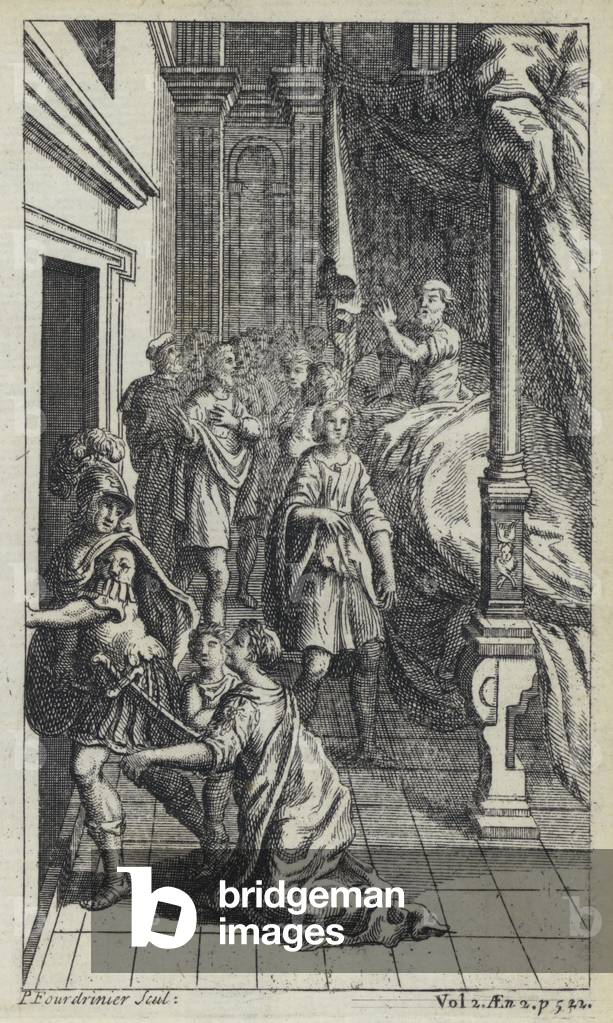 Illustration für John Drydens Übersetzung von Virgil's Aeneid (Gravur)