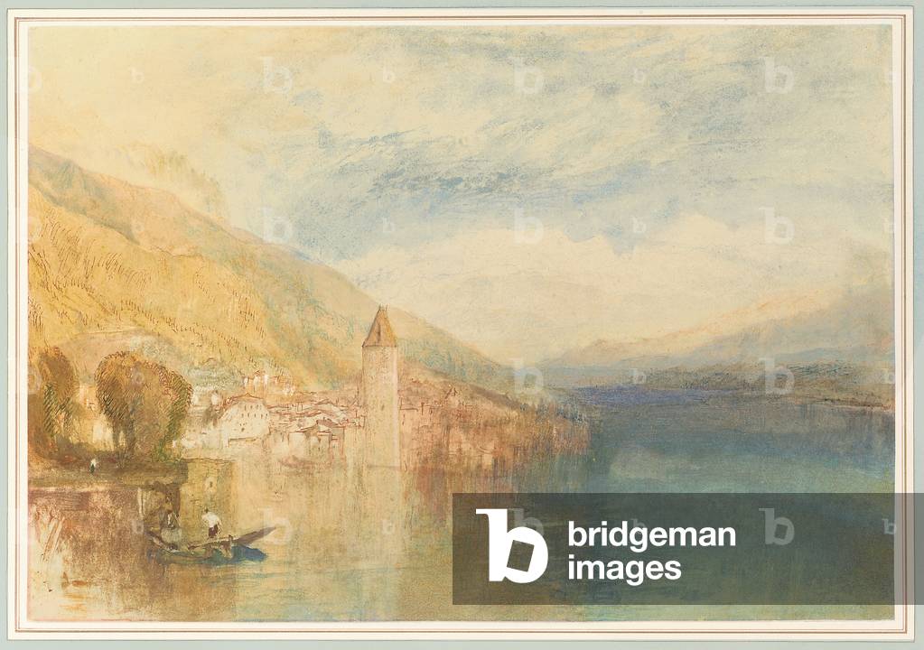 Immagine di Disegno "Oberhofen sul Lago di Thun" di Joseph Mallord William Turner