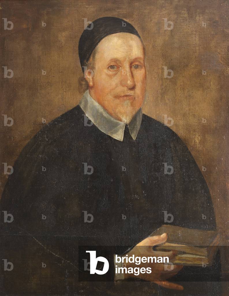 Bild von Gemälde "Der Reverend Thomas Cremer" von English School, b/w