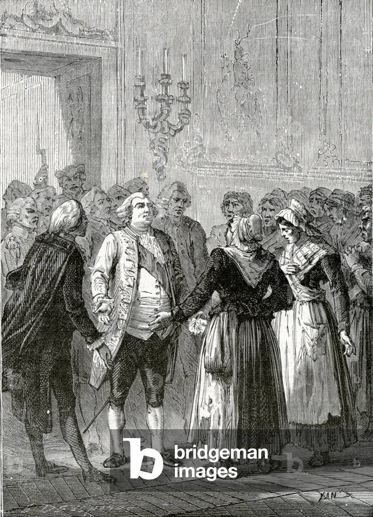 Révolution française 1789-1799 Jean Joseph Mounier et le roi, b/w