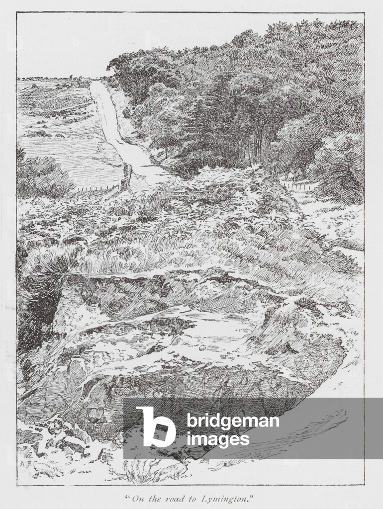 Bild von Druck ""Auf dem Weg nach Lymington". (Litho)" 1901 von Arthur Bentley Connor
