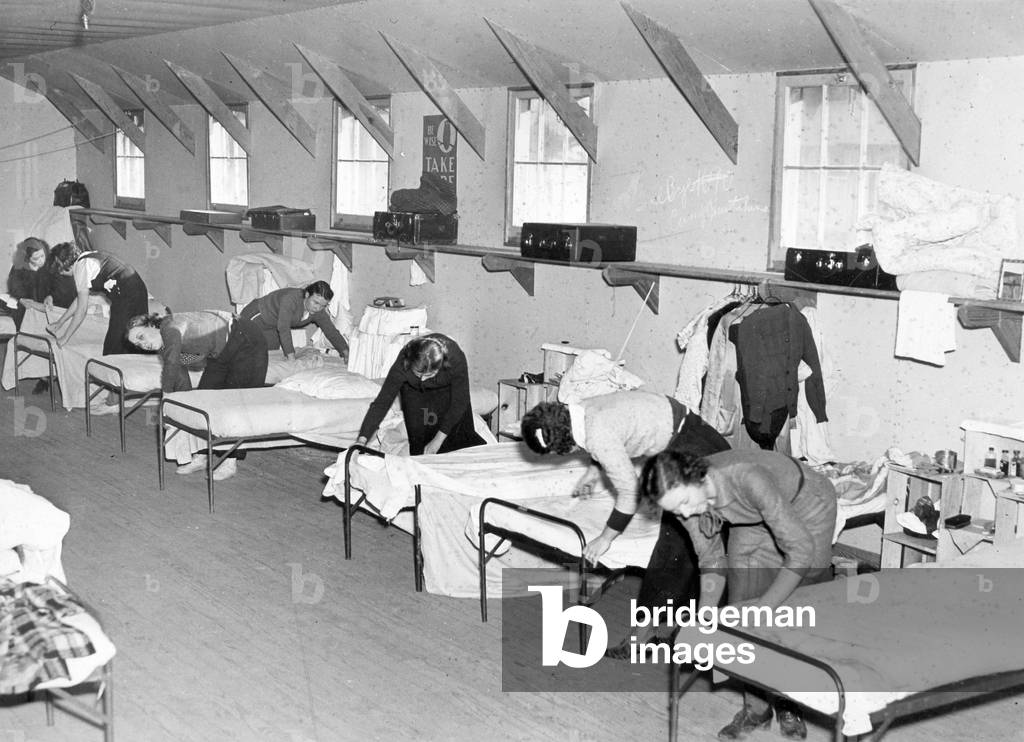 Women in a school in the United States, 1935 (b/w photo)