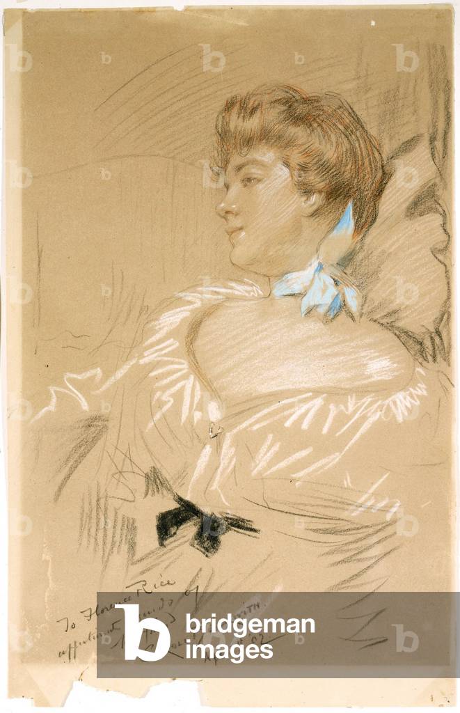Florence Rice, 1902 (pastello, matita, pastello su carta marrone)
