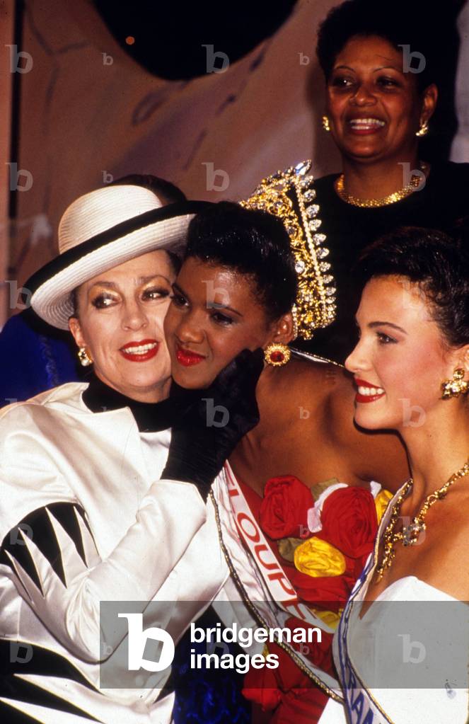 Immagine di Fotografia "Veronique De La Cruz (Miss Guadalupa) Eletto Miss Francia 1993 nel dicembre 1992 (foto