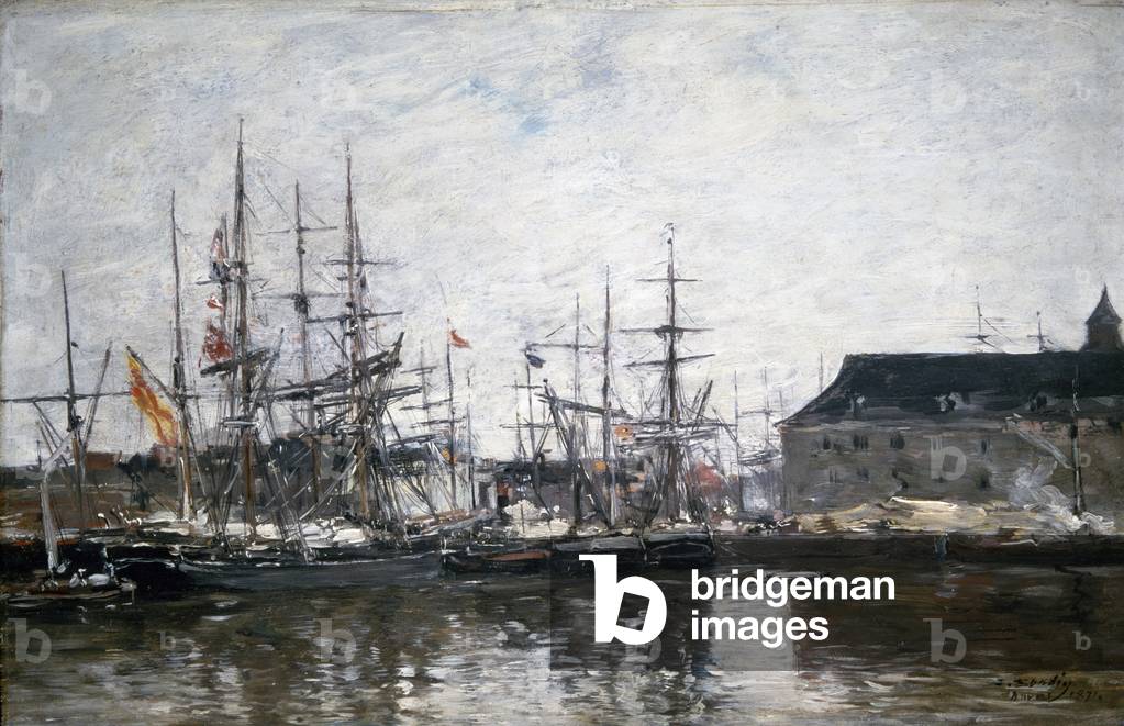 Anvers, Trois-Mats a Quai, 1871 (olio su tavola)