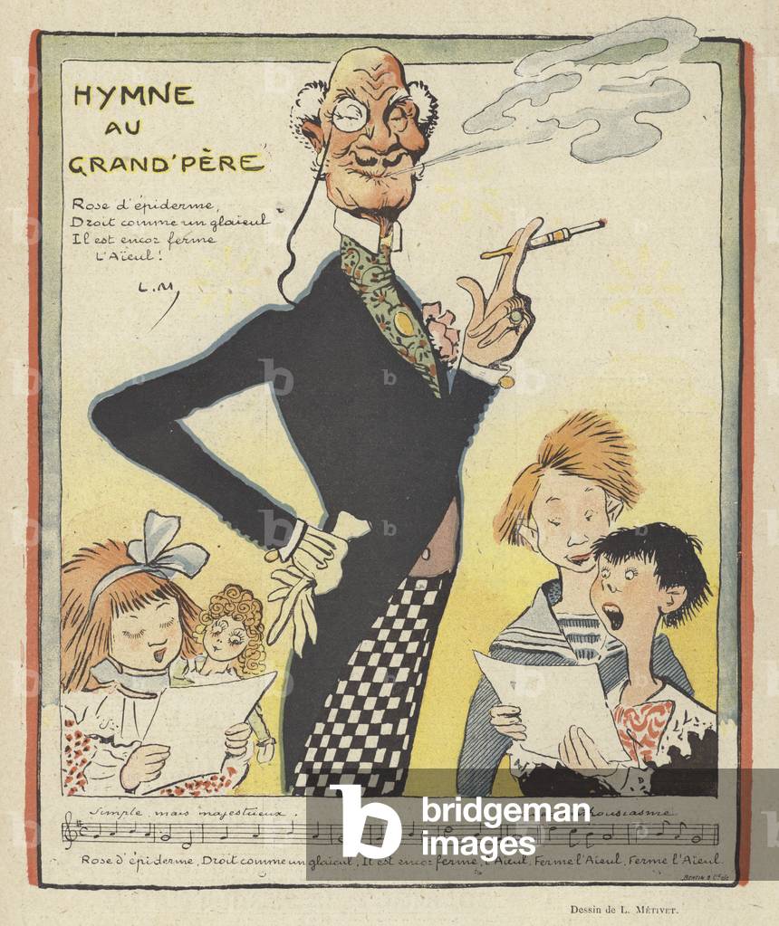 Illustrazione per Le Rire (color lito)