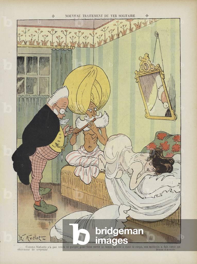 "Illustrazione per Le Rire (color lito)" di Henri Avelot