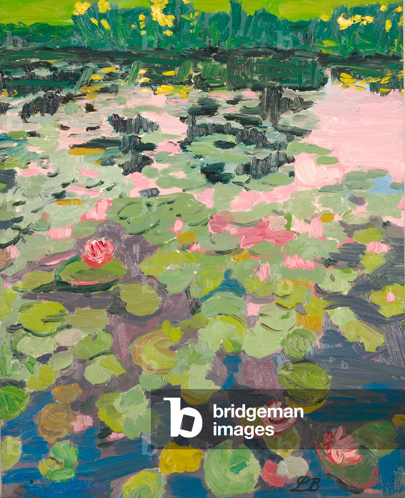 Where the waterlilies are, 2024 (oil on canvas)