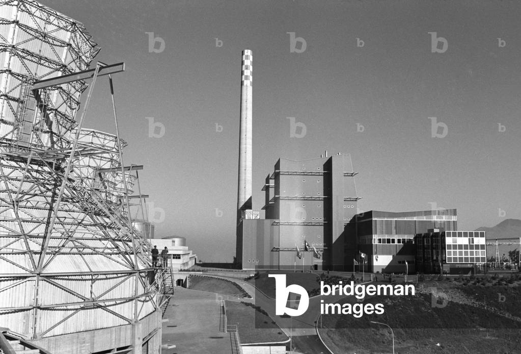 Image of Switzerland Energy Thermal Power Station Chavalon, 1965 (b/w photo)