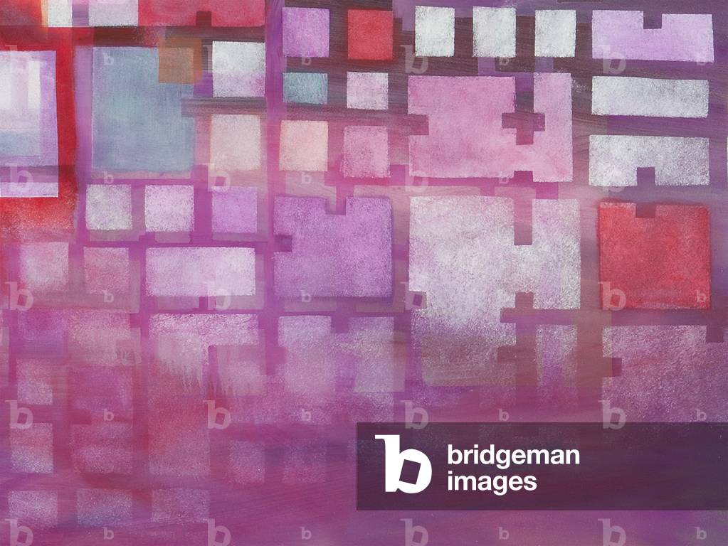 Pink Abstract, 2015 (olio su tavola)