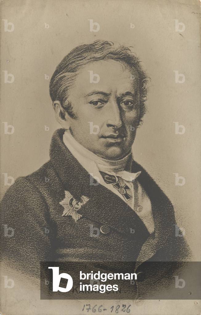 "Porträt von N.M. Karamzin", b/w
