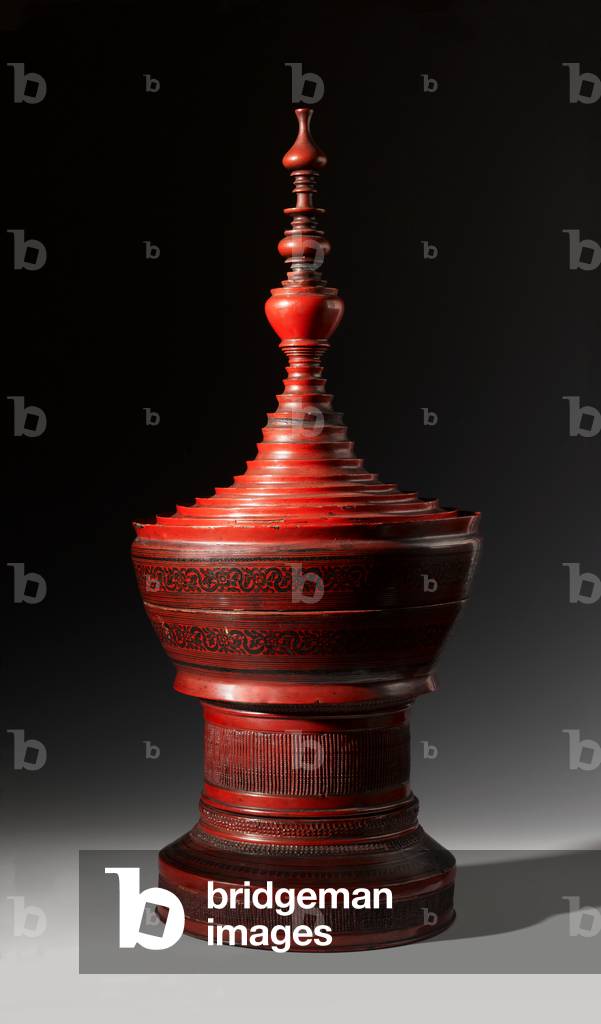 Boite Stupa (Laque)