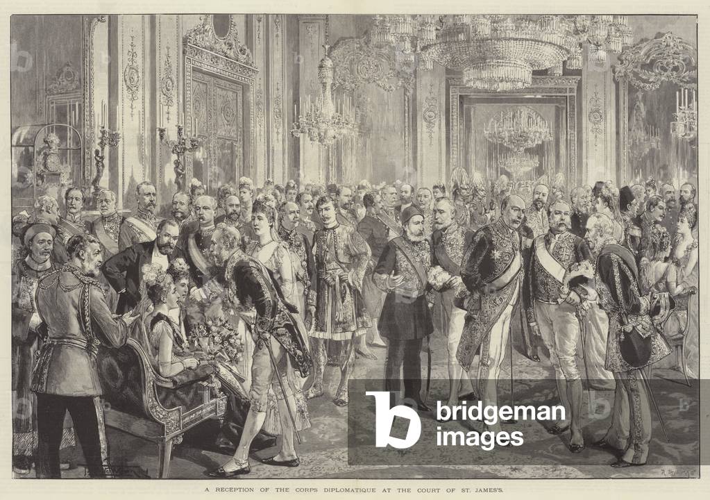 A Reception of the Corps Diplomatique at the Court of St James's (engraving)