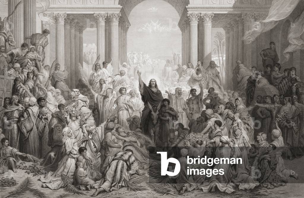 L'ingresso di Cristo a Gerusalemme, XIX secolo (incisione)