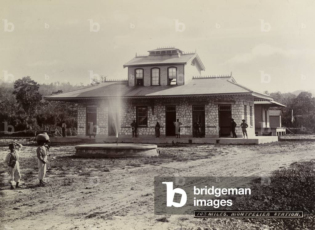 Image de Photographie représentant Gare de Montpelier (Jamaïque) (b/w photo) [1999/221/1/62/16] 1894
