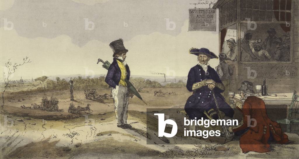 Approches de Londres (colour litho)