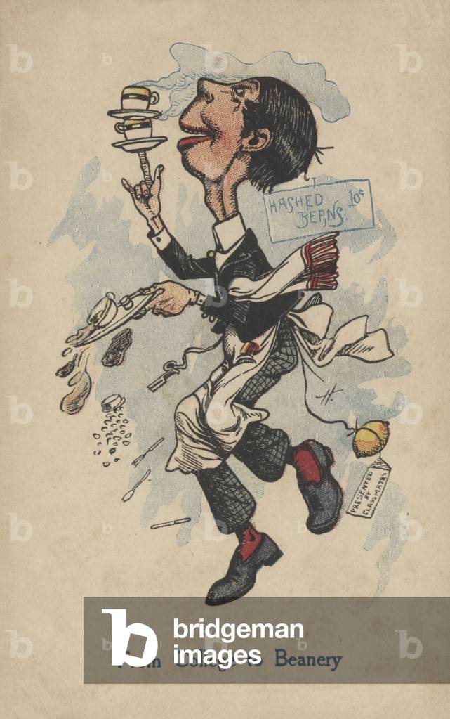 "Vom College zu Beanery (chromolitho)" von American School, b/w
