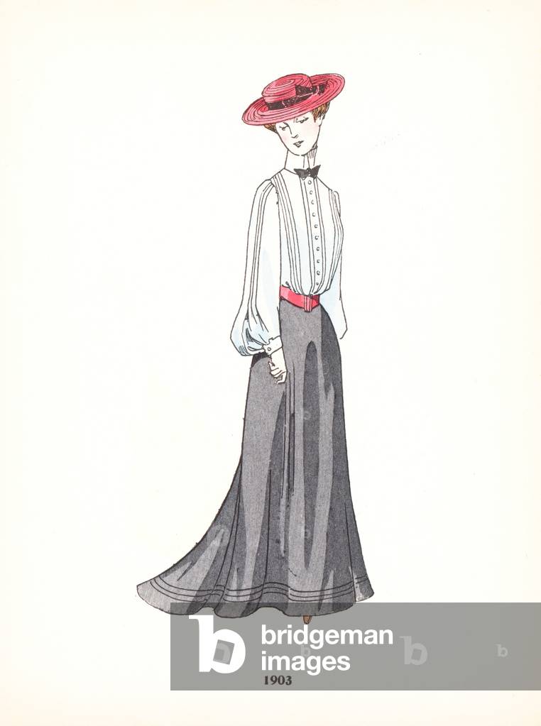 Moda donna, 1903 (colore lito)