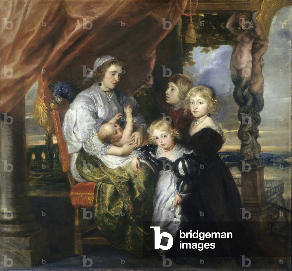 Deborah Kip, ehefrau von sir balthasar gerbier, und ihre kinder, um 1629-30 (öl auf leinwand)