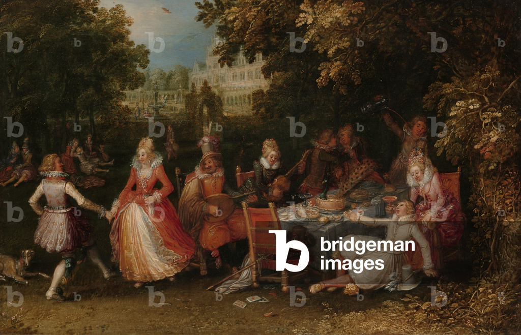 Die Fête Champêtre, 1610 (Öl auf Tafel)