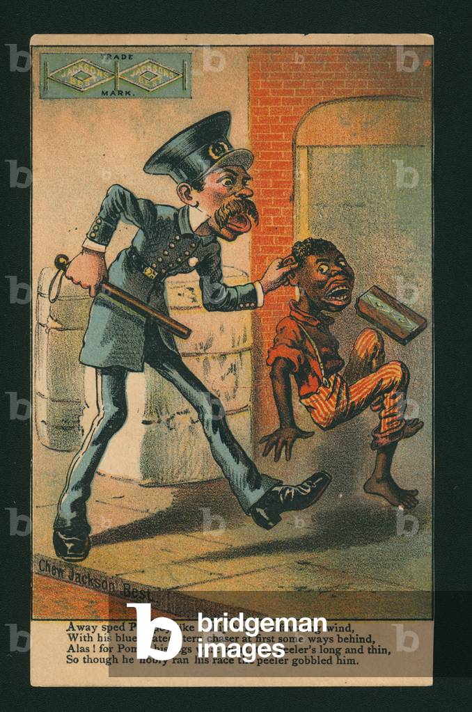 Image de Estampe représentant Carte publicitaire pour le tabac à chiquer Jackson's Best (lithographie en coule