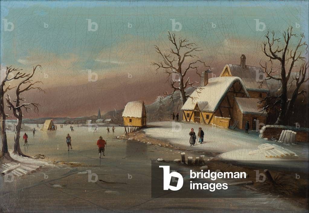 Immagine di Dipinto "Giochi su ghiaccio" 1855 di William Matthew Prior