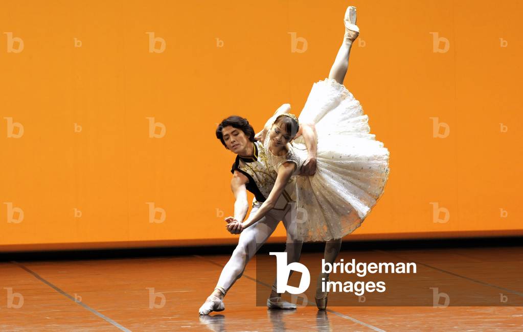 Image of Mizuka Ueno and Naoki Takagishi in a pas-de-deux