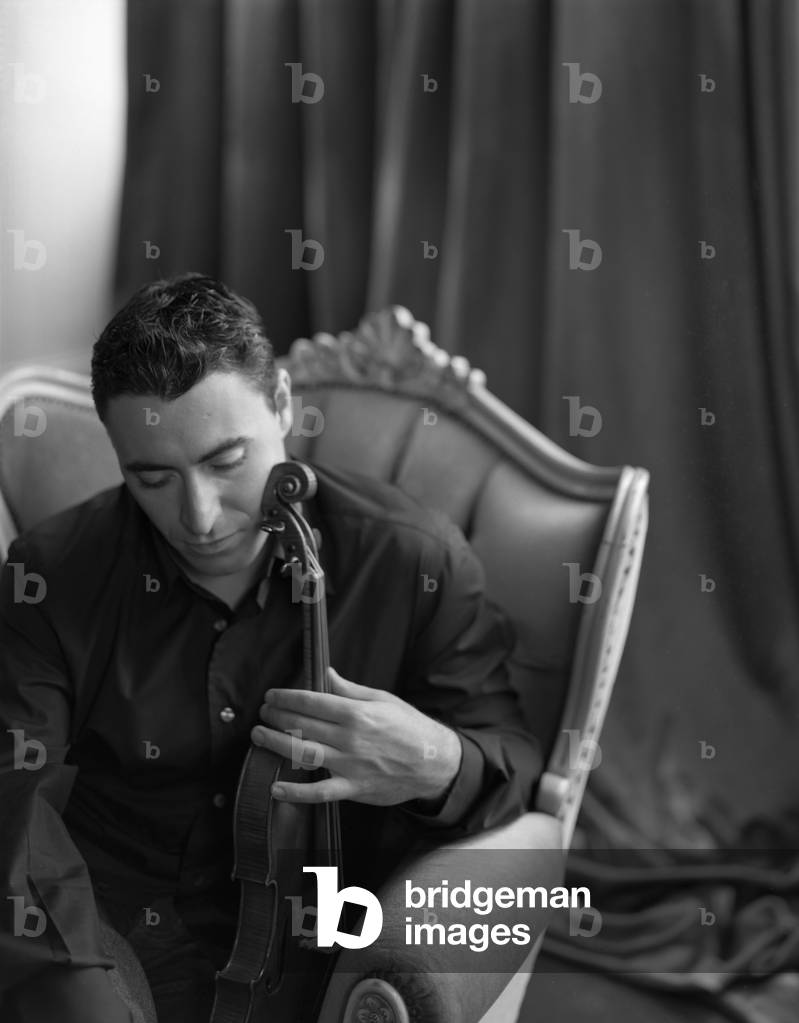 Immagine di Fotografia "Maxim Vengerov" di Sheila Rock, b/w