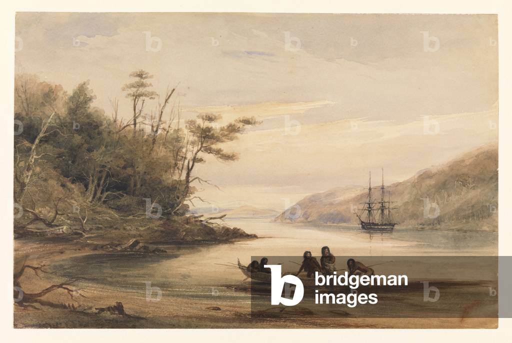 Portrait Cove, Beagle Channel, 1878 (watercolour)